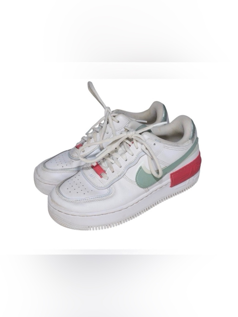 Nike Air Force 1 Shadow Archeo Seafoam Pink Green Sneakers Women's 7.5